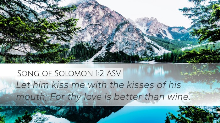 Song of Solomon 1:2 ASV Bible Verse Image
