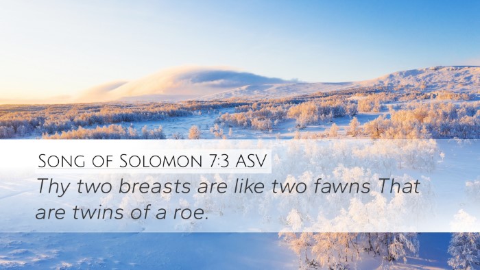 Song of Solomon 7:3 ASV Bible Verse Image