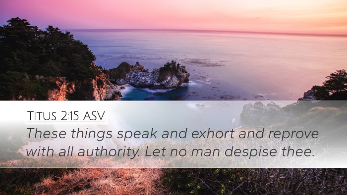 Titus 2:15 ASV Bible Verse Image