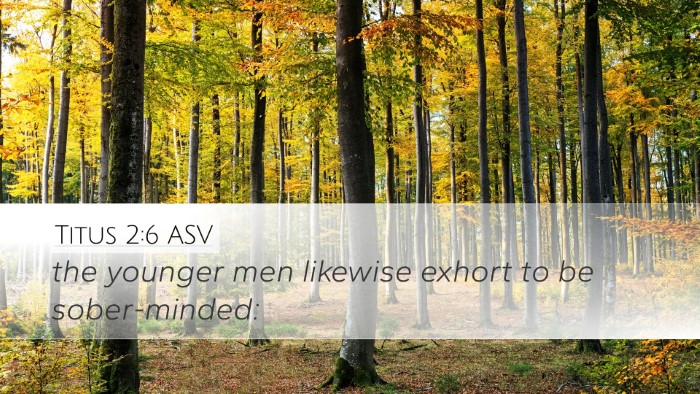 Titus 2:6 ASV Bible Verse Image