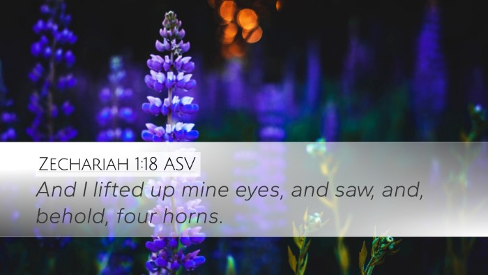Zechariah 1:18 ASV Bible Verse Image