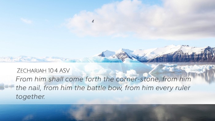 Zechariah 10:4 ASV Bible Verse Image