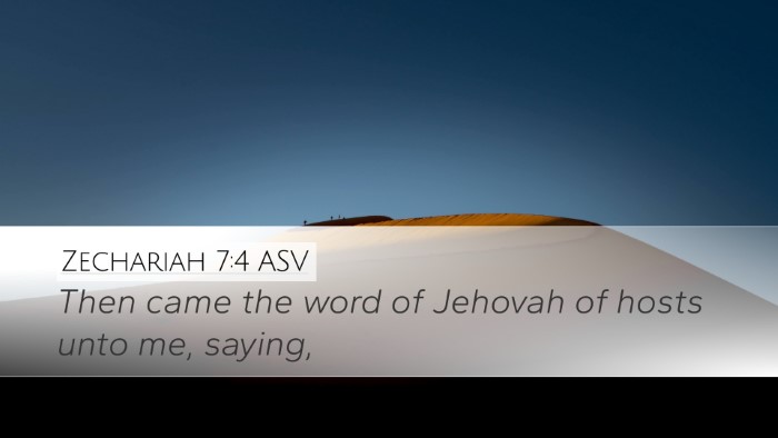 Zechariah 7:4 ASV Desktop Wallpaper - Then came the word of Jehovah of hosts unto me, - Desktop Bible Verse Wallpaper