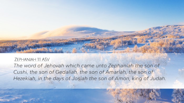 Zephaniah 1:1 ASV Desktop Wallpaper - The word of Jehovah which came unto Zephaniah the - Desktop Bible Verse Wallpaper