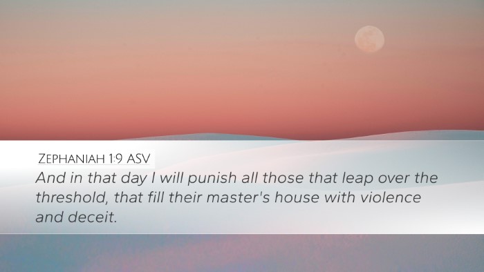 Zephaniah 1:9 ASV Bible Verse Image