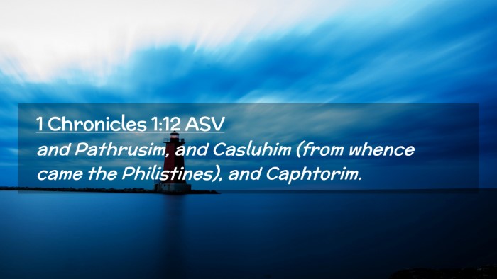 Picture 02 - 1 Chronicles 1:12 ASV Desktop Wallpaper - and Pathrusim, and Casluhim (from whence came the - Desktop Bible Verse Wallpaper