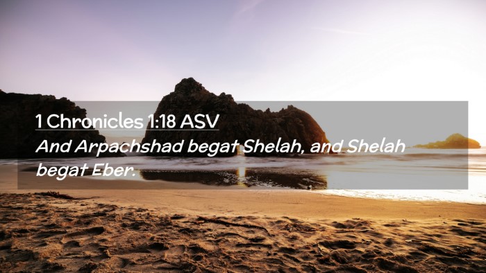 Picture 02 - 1 Chronicles 1:18 ASV Desktop Wallpaper - And Arpachshad begat Shelah, and Shelah begat - Desktop Bible Verse Wallpaper
