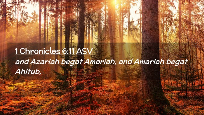 Picture 02 - 1 Chronicles 6:11 ASV Desktop Wallpaper - and Azariah begat Amariah, and Amariah begat - Desktop Bible Verse Wallpaper