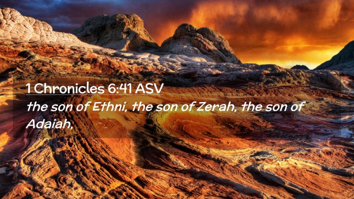 Picture 02 - 1 Chronicles 6:41 ASV Desktop Wallpaper - the son of Ethni, the son of Zerah, the son of - Desktop Bible Verse Wallpaper