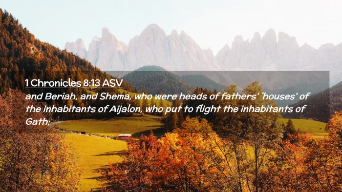 Picture 02 - 1 Chronicles 8:13 ASV Desktop Wallpaper - and Beriah, and Shema, who were heads of fathers' - Desktop Bible Verse Wallpaper