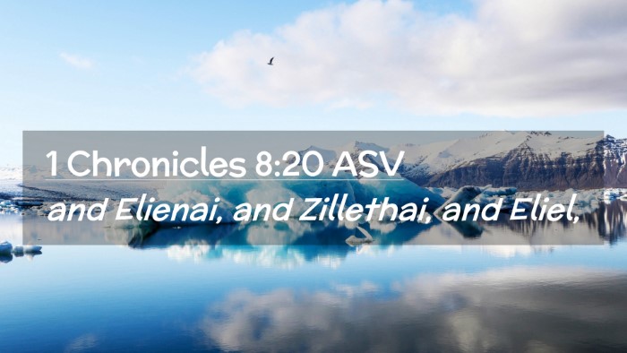 Picture 02 - 1 Chronicles 8:20 ASV Desktop Wallpaper - and Elienai, and Zillethai, and - Desktop Bible Verse Wallpaper