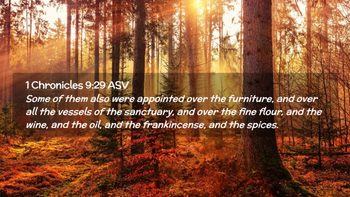 Picture 02 - 1 Chronicles 9:29 ASV Desktop Wallpaper - Some of them also were appointed over the - Desktop Bible Verse Wallpaper