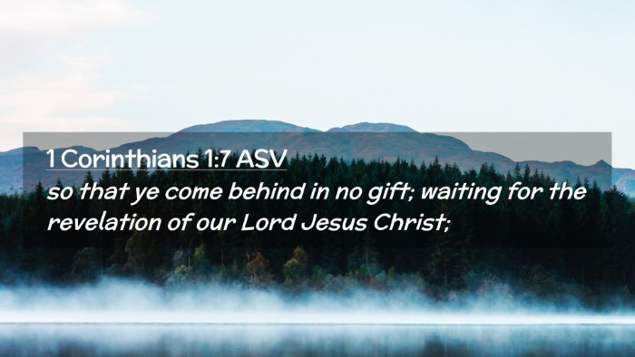 Picture 02 - 1 Corinthians 1:7 ASV Desktop Wallpaper - so that ye come behind in no gift; waiting for - Desktop Bible Verse Wallpaper