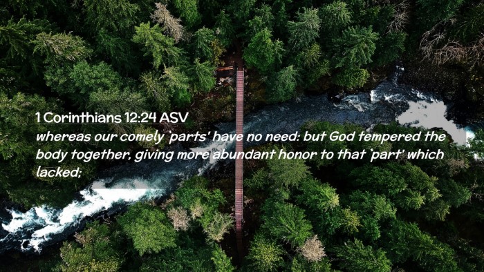 Picture 02 - 1 Corinthians 12:24 ASV Desktop Wallpaper - whereas our comely `parts' have no need: but God - Desktop Bible Verse Wallpaper