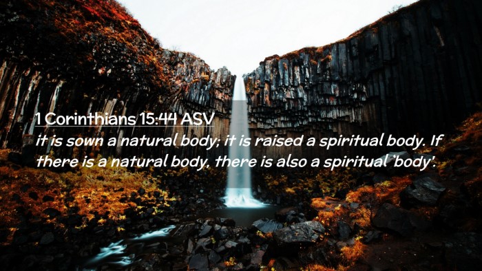 Picture 02 - 1 Corinthians 15:44 ASV Desktop Wallpaper - it is sown a natural body; it is raised a - Desktop Bible Verse Wallpaper