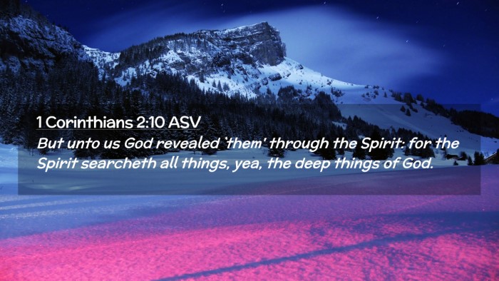 Picture 02 - 1 Corinthians 2:10 ASV Desktop Wallpaper - But unto us God revealed `them' through the - Desktop Bible Verse Wallpaper
