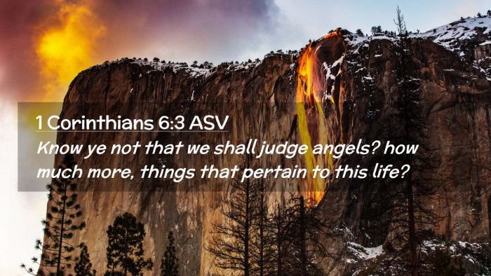 Picture 02 - 1 Corinthians 6:3 ASV Desktop Wallpaper - Know ye not that we shall judge angels? how much - Desktop Bible Verse Wallpaper