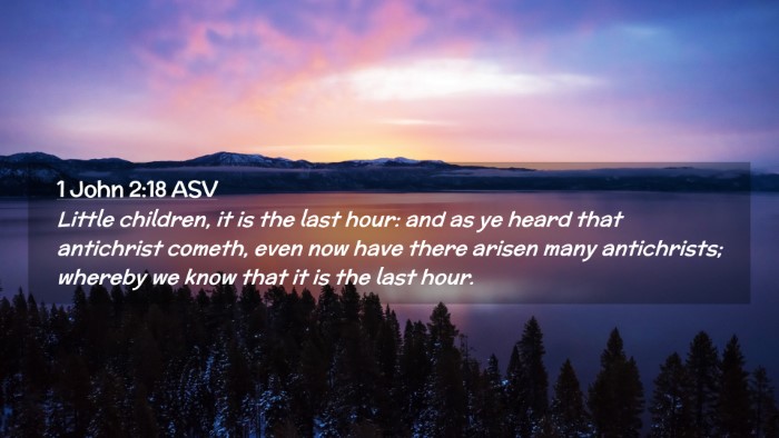 Picture 02 - 1 John 2:18 ASV Desktop Wallpaper - Little children, it is the last hour: and as ye - Desktop Bible Verse Wallpaper