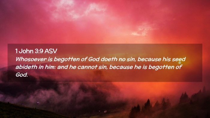 Picture 02 - 1 John 3:9 ASV Desktop Wallpaper - Whosoever is begotten of God doeth no sin, - Desktop Bible Verse Wallpaper