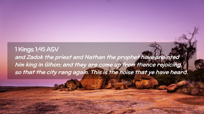 Picture 02 - 1 Kings 1:45 ASV Desktop Wallpaper - and Zadok the priest and Nathan the prophet have - Desktop Bible Verse Wallpaper