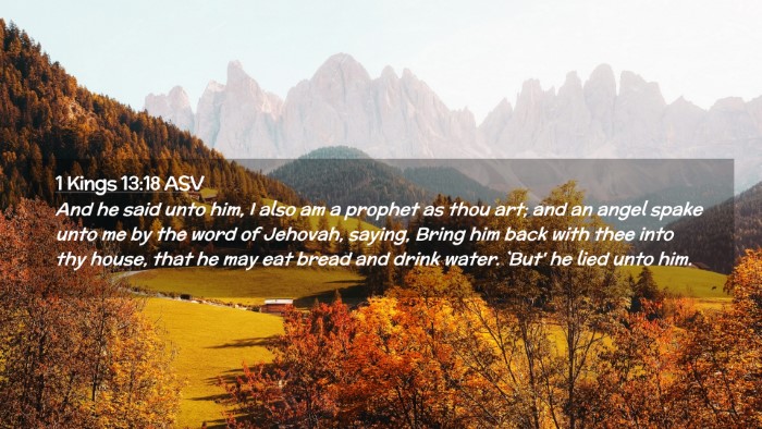 Picture 02 - 1 Kings 13:18 ASV Desktop Wallpaper - And he said unto him, I also am a prophet as thou - Desktop Bible Verse Wallpaper