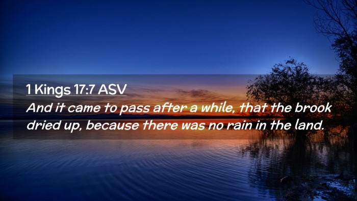 Picture 02 - 1 Kings 17:7 ASV Desktop Wallpaper - And it came to pass after a while, that the brook - Desktop Bible Verse Wallpaper