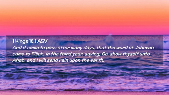 Picture 02 - 1 Kings 18:1 ASV Desktop Wallpaper - And it came to pass after many days, that the - Desktop Bible Verse Wallpaper