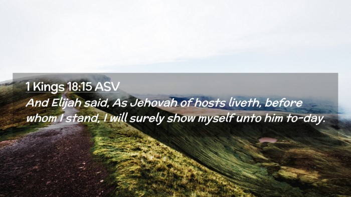 Picture 02 - 1 Kings 18:15 ASV Desktop Wallpaper - And Elijah said, As Jehovah of hosts liveth, - Desktop Bible Verse Wallpaper