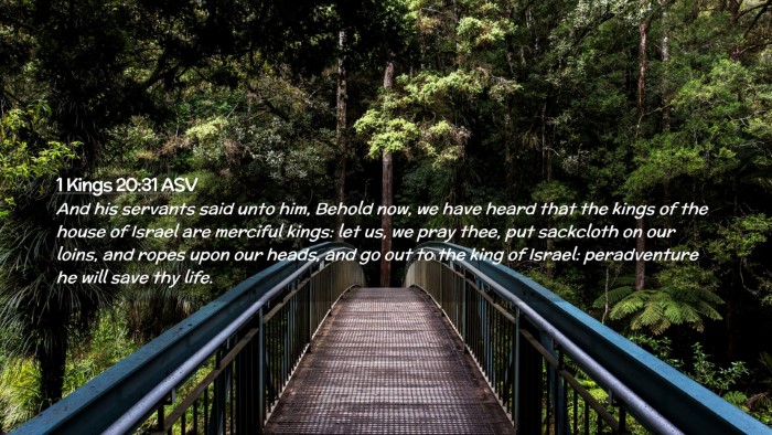 Picture 02 - 1 Kings 20:31 ASV Desktop Wallpaper - And his servants said unto him, Behold now, we - Desktop Bible Verse Wallpaper