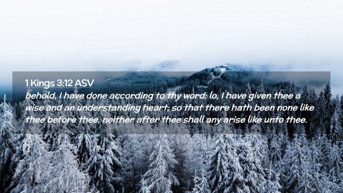 Picture 02 - 1 Kings 3:12 ASV Desktop Wallpaper - behold, I have done according to thy word: lo, I - Desktop Bible Verse Wallpaper