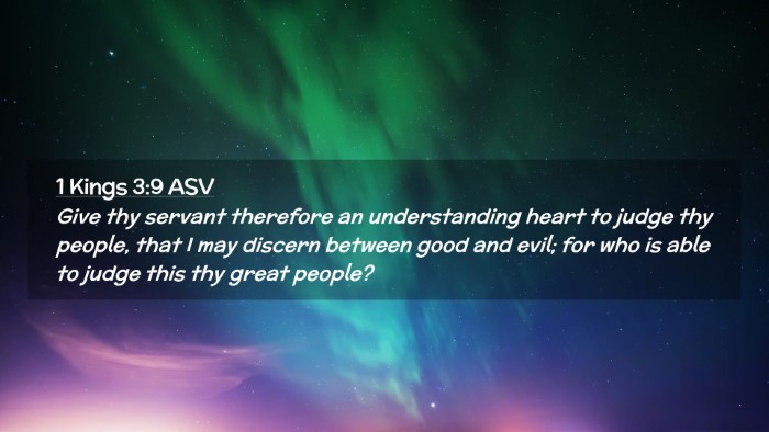 Picture 02 - 1 Kings 3:9 ASV Desktop Wallpaper - Give thy servant therefore an understanding heart - Desktop Bible Verse Wallpaper