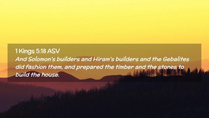 Picture 02 - 1 Kings 5:18 ASV Desktop Wallpaper - And Solomon's builders and Hiram's builders and - Desktop Bible Verse Wallpaper
