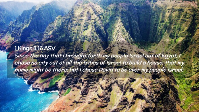 Picture 02 - 1 Kings 8:16 ASV Desktop Wallpaper - Since the day that I brought forth my people - Desktop Bible Verse Wallpaper