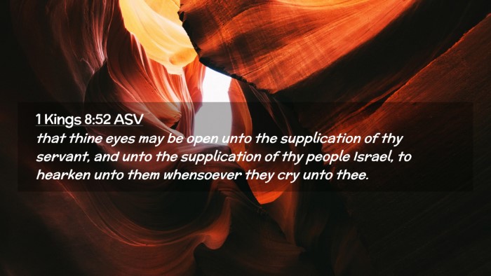 Picture 02 - 1 Kings 8:52 ASV Desktop Wallpaper - that thine eyes may be open unto the supplication - Desktop Bible Verse Wallpaper