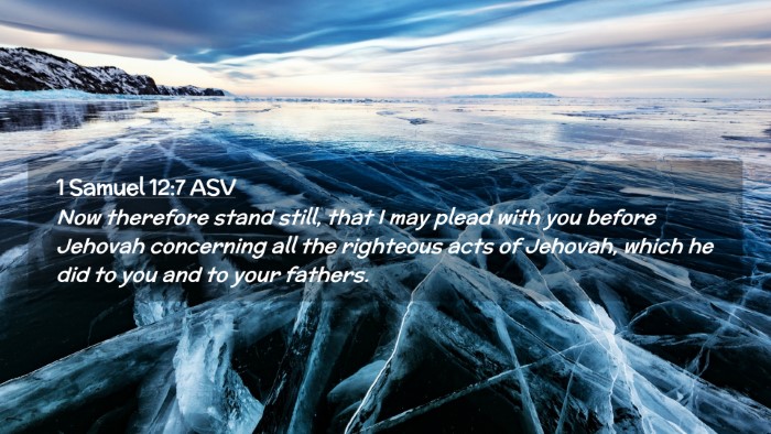 Picture 02 - 1 Samuel 12:7 ASV Desktop Wallpaper - Now therefore stand still, that I may plead with - Desktop Bible Verse Wallpaper