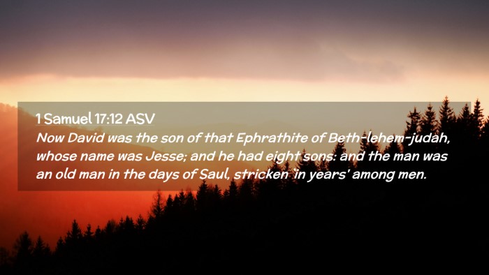 Picture 02 - 1 Samuel 17:12 ASV Desktop Wallpaper - Now David was the son of that Ephrathite of - Desktop Bible Verse Wallpaper
