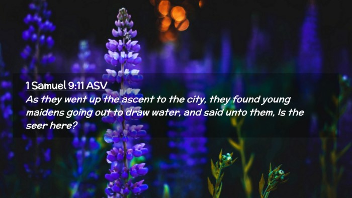 Picture 02 - 1 Samuel 9:11 ASV Desktop Wallpaper - As they went up the ascent to the city, they - Desktop Bible Verse Wallpaper