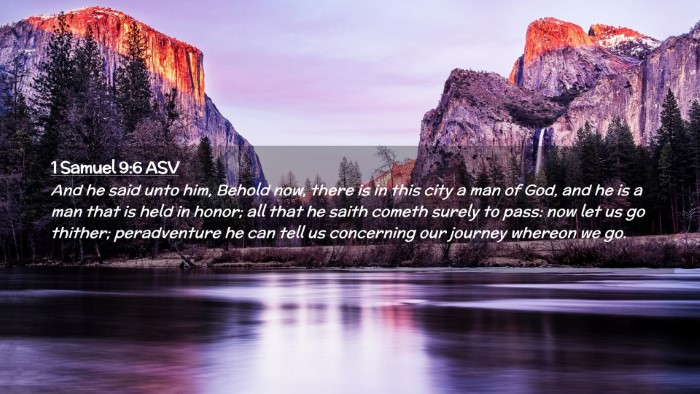 Picture 02 - 1 Samuel 9:6 ASV Desktop Wallpaper - And he said unto him, Behold now, there is in - Desktop Bible Verse Wallpaper