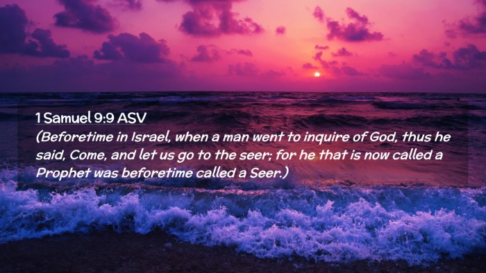 Picture 02 - 1 Samuel 9:9 ASV Desktop Wallpaper - (Beforetime in Israel, when a man went to inquire - Desktop Bible Verse Wallpaper