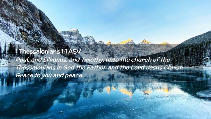 Picture 02 - 1 Thessalonians 1:1 ASV Desktop Wallpaper - Paul, and Silvanus, and Timothy, unto the church - Desktop Bible Verse Wallpaper