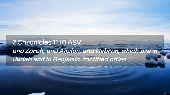 Picture 02 - 2 Chronicles 11:10 ASV Desktop Wallpaper - and Zorah, and Aijalon, and Hebron, which are in - Desktop Bible Verse Wallpaper