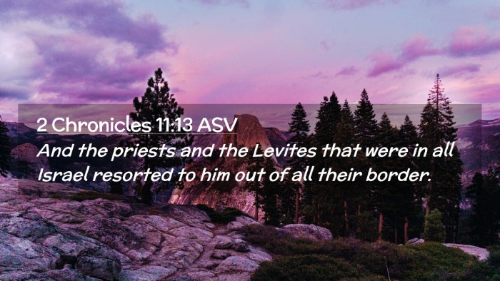 Picture 02 - 2 Chronicles 11:13 ASV Desktop Wallpaper - And the priests and the Levites that were in all - Desktop Bible Verse Wallpaper