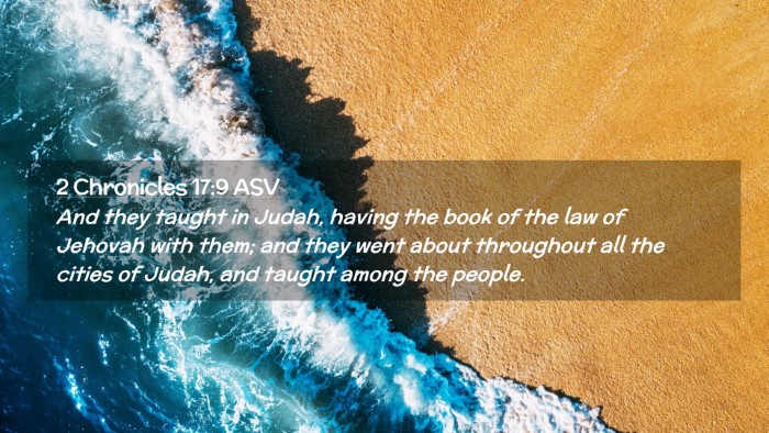 Picture 02 - 2 Chronicles 17:9 ASV Desktop Wallpaper - And they taught in Judah, having the book of the - Desktop Bible Verse Wallpaper