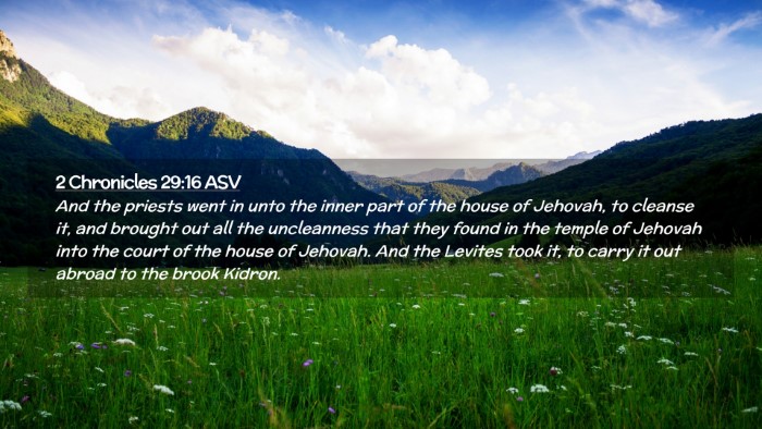 Picture 02 - 2 Chronicles 29:16 ASV Desktop Wallpaper - And the priests went in unto the inner part of - Desktop Bible Verse Wallpaper