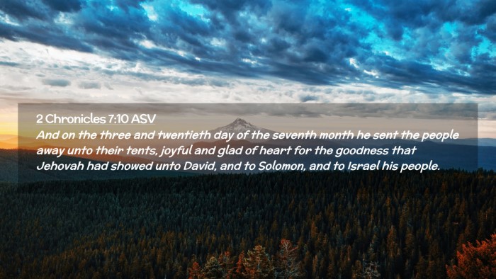 Picture 02 - 2 Chronicles 7:10 ASV Desktop Wallpaper - And on the three and twentieth day of the seventh - Desktop Bible Verse Wallpaper