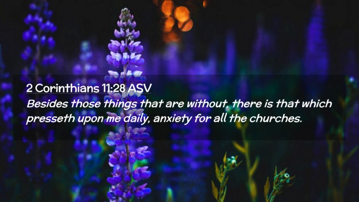 Picture 02 - 2 Corinthians 11:28 ASV Desktop Wallpaper - Besides those things that are without, there is - Desktop Bible Verse Wallpaper