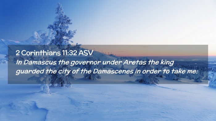 Picture 02 - 2 Corinthians 11:32 ASV Desktop Wallpaper - In Damascus the governor under Aretas the king - Desktop Bible Verse Wallpaper