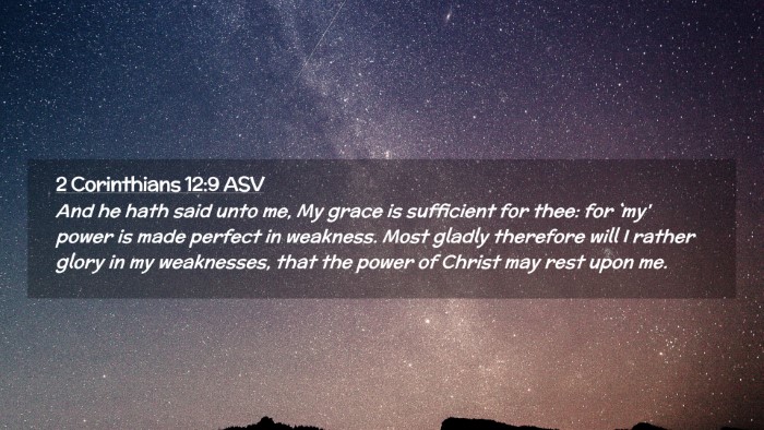 Picture 02 - 2 Corinthians 12:9 ASV Desktop Wallpaper - And he hath said unto me, My grace is sufficient - Desktop Bible Verse Wallpaper