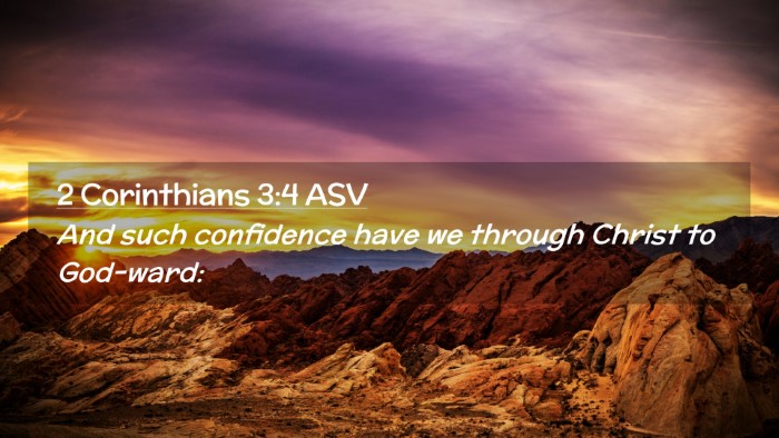 Picture 02 - 2 Corinthians 3:4 ASV Desktop Wallpaper - And such confidence have we through Christ to - Desktop Bible Verse Wallpaper
