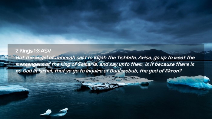 Picture 02 - 2 Kings 1:3 ASV Desktop Wallpaper - But the angel of Jehovah said to Elijah the - Desktop Bible Verse Wallpaper